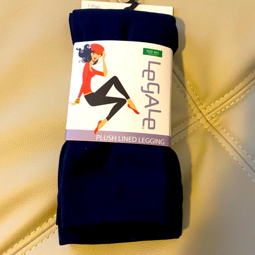 NWT plush lined leggings sz M/L
